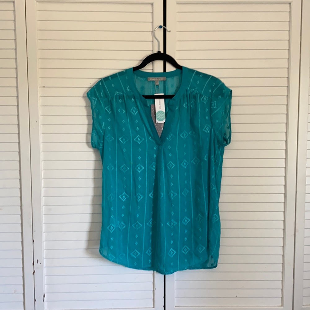 NWT Daniel Rainn “Teal Green” Top